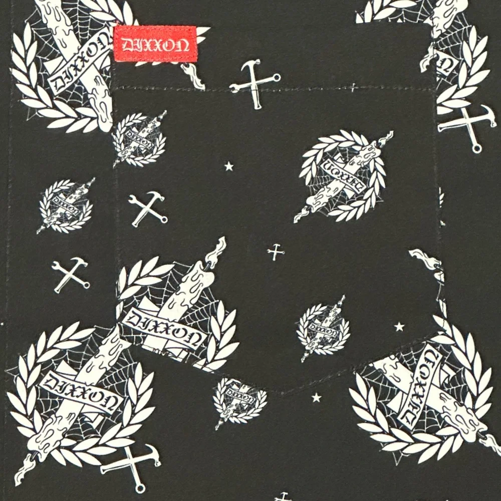DIXXON | "The Candle" Short-sleeve Button-down Shirt Men's Size L - Picture 3 of 5